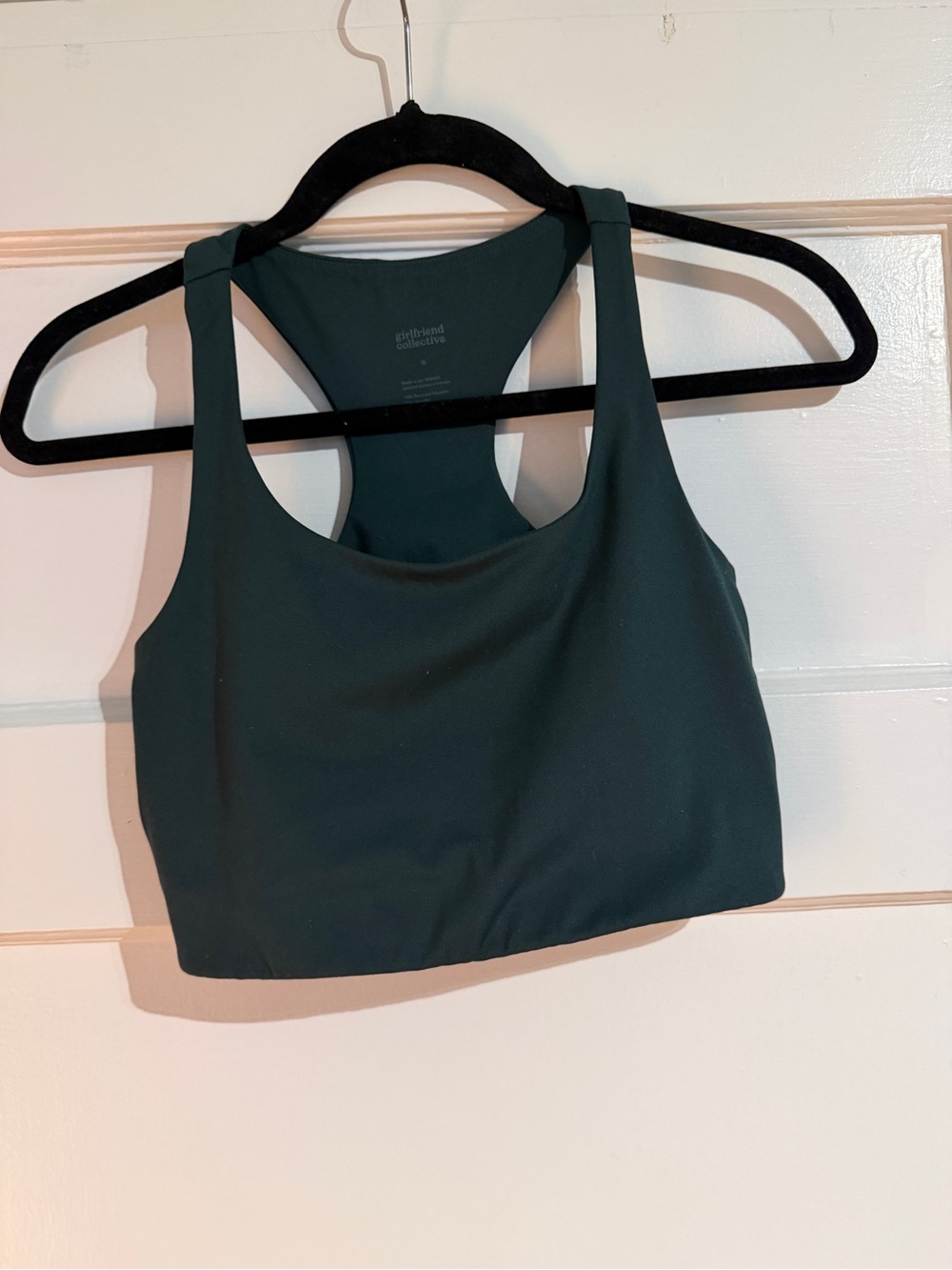 girlfriend collective Deep Green Paloma Sports Bra